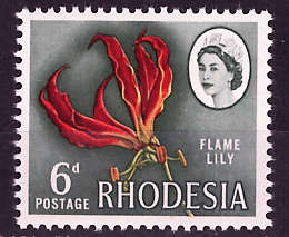 RHODESIA 1966-1970 DEFINITIVE MARDON PRINTING 6d UNMOUNTED MINT