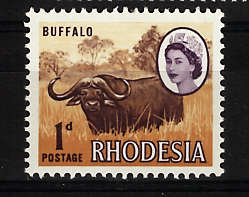 RHODESIA 1966-1970 DEFINITIVE MARDON PRINTING 1d UMM