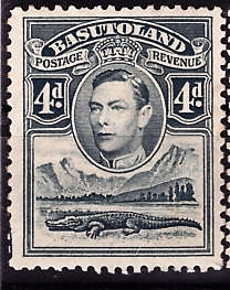 BASUTOLAND 1938 KGVI. MOUNTED MINT 4d. SG23