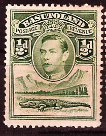 BASUTOLAND 1938 KGVI. MOUNTED MINT 1/2d. SG18