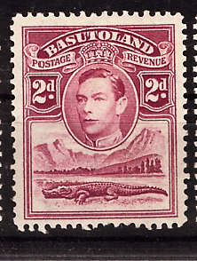 BASUTOLAND 1938 KGVI. MOUNTED MINT 2d. SG21