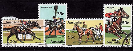 AUSTRALIA 1978 HORSE-RACING SET OF 4 VFU.SG 699-702
