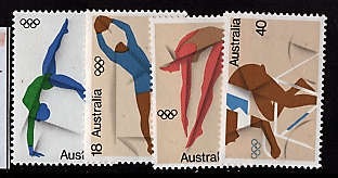 AUSTRALIA 1976 OLYMPIC GAMES SET OF 4 VFU.SG 623-626