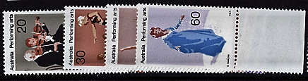 AUSTRALIA 1977 PERFORMING ARTS SET OF 4 LMM.SG 641-644
