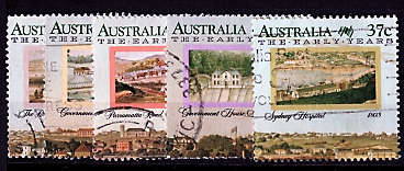 AUSTRALIA 1987 BICENTENARY OF AUSTRALIAN SETTLEMENT(12th ISSUE).THE EARLY YEARS.SET OF 5 VFU