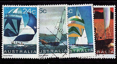AUSTRALIA 1981 YACHTS SET OF 4 VFU.SG 833-836