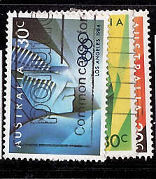 AUSTRALIA 1984 OLYMPIC GAMES, LOS ANGELIS SET OF 3 VFU.SG 941-943