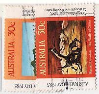 AUSTRALIA 1985 AUSTRALIA DAY SET OF 2 VFU.SG 961-62