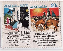 AUSTRALIA 1981 CHRISTMAS SET OF VFU.SG 828-30