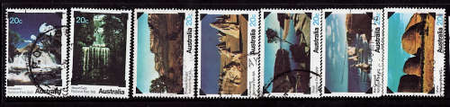 AUSTRALIA 1979 NATIONAL PARK SET OF 7 VFU.SG 708-714