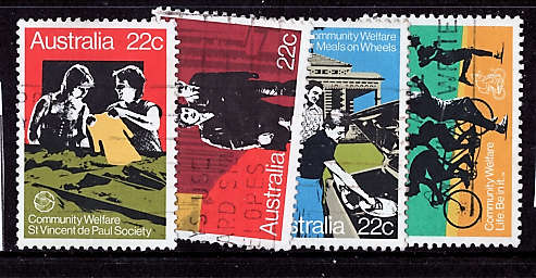 AUSTRALIA 1980 COMMUNITY WELFARE SET OF 4 VFU.SG 748-51