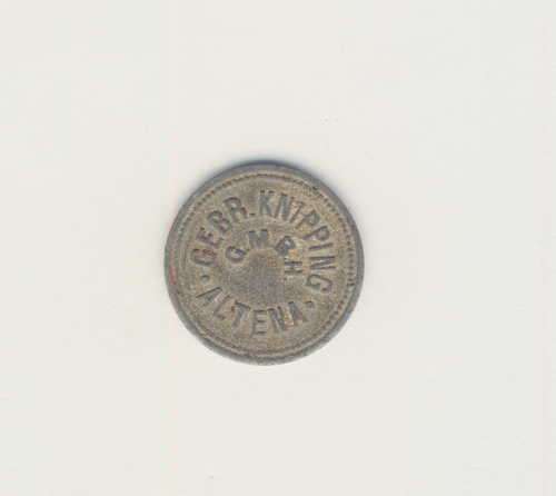 Altena 1 Pfennig Gebr. knipping G.M.B.H Notgeld token