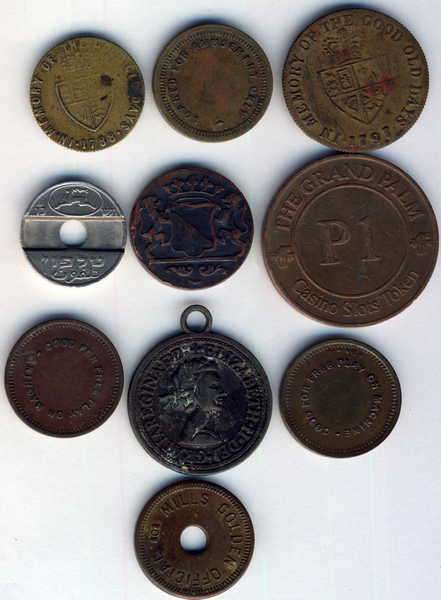 Lot of 10 tokens / medallions - Sold as a lot