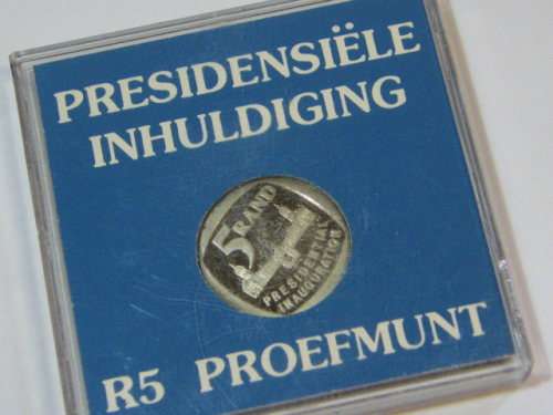 1994 RSA proof Presidential Inauguration R5 in plastic case