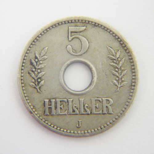 1914 J German East Africa 5 Heller