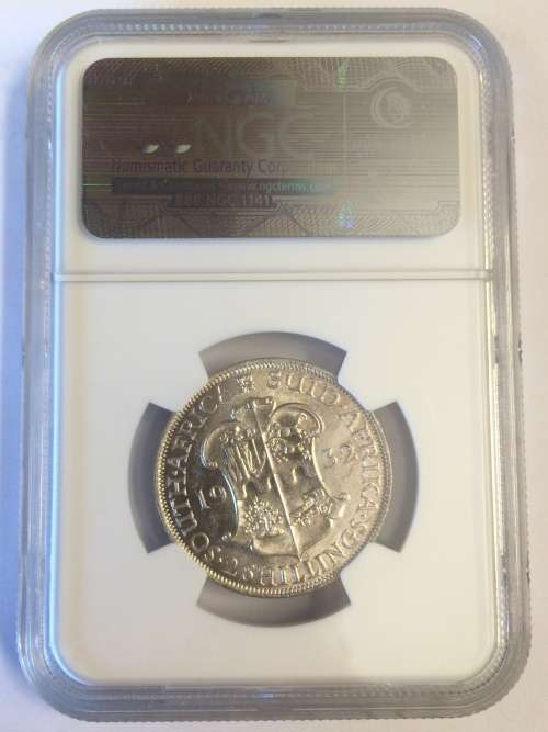 1932 SA Union 2 shillings graded MS62 by NGC @ Crazy R1 start