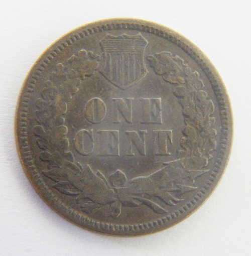 USA 1871 Indian head cent - scarce VF (most destroyed with congress redemption bill)