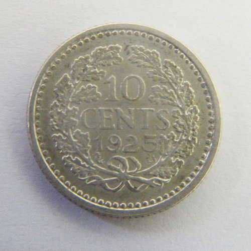 1925 Wilhelmina 10 cent AU