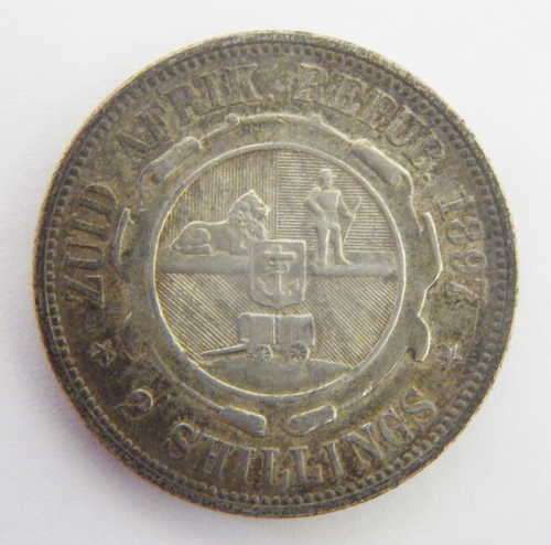 1897 ZAR Kruger 2 shillings EF