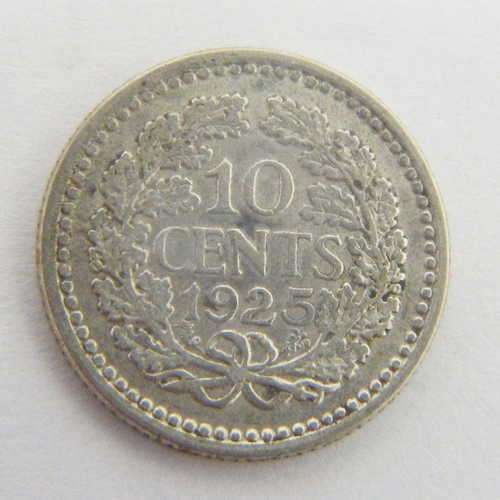 Netherlands 1925 Wilhelmina 10 cent XF