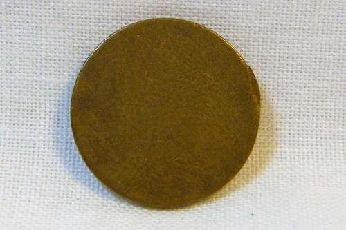 Blank South African half cent - used 1970 to 1983 - RARE
