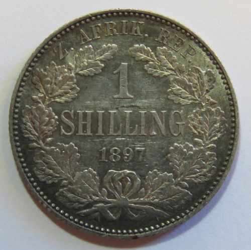 1897 ZAR Kruger 1 Shililng - Excellent