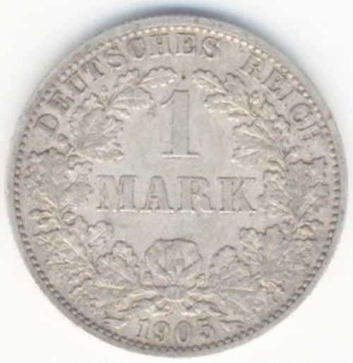 1905 Deutsches Reich 1 mark - `A` mint mark