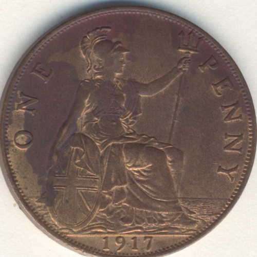 1917 Great Britain 1 Penny
