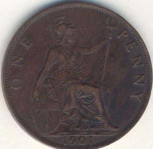 1901 Great Britain 1 Penny