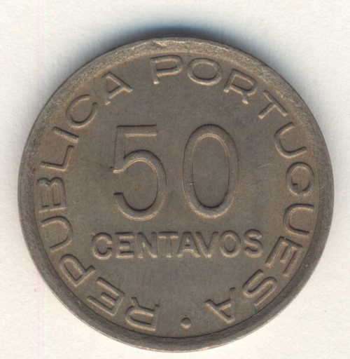 1936 Mozambique 50 centavos - XF+