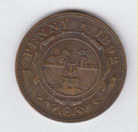 Paul Kruger ZAR 1892 penny EF - Excellent condition