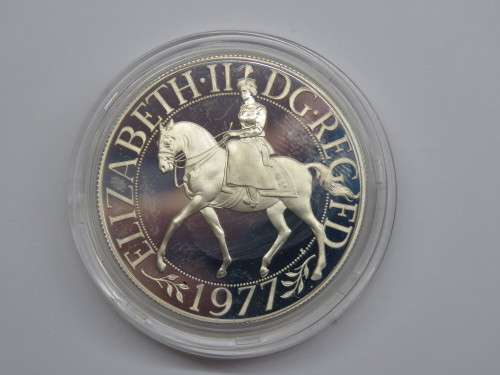 1977 Great Britain silver jubilee proof crown