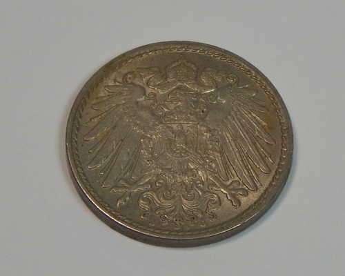 1913(J) Germany Empire 5 Pfenning coin