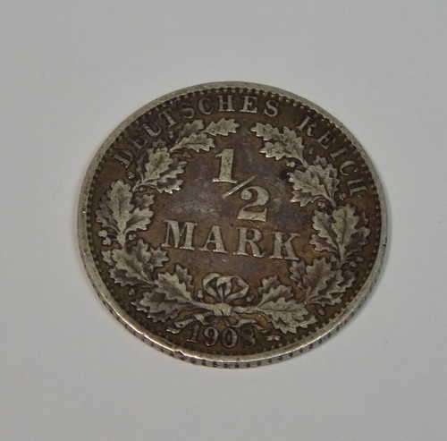 1908(J) Germany Empire 1/2 mark