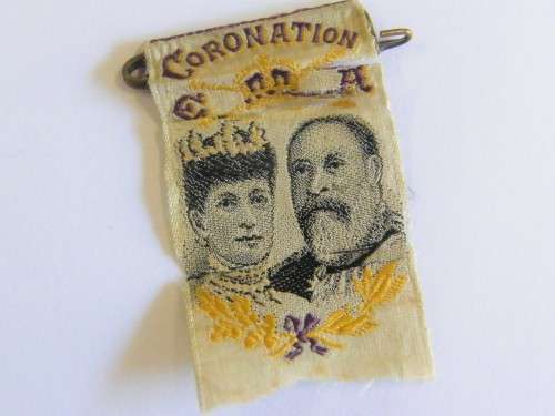 Coronation ribbon for Edward 7 - 1902