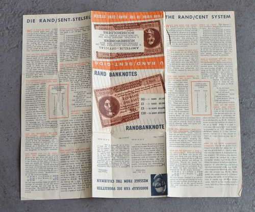 1961 Guide to the rand/cent system - Rarely seen