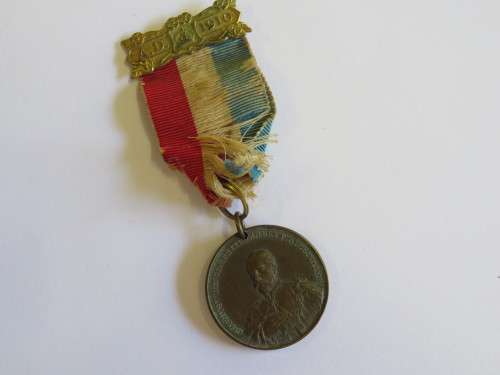 Union of South Africa - George 5 commemoration of opening of parliament 1910 medallion