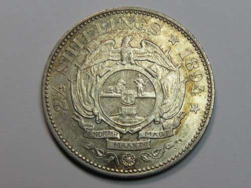 ZAR Kruger 1894 2 1/2 shilling in top condition - Half crown - Almost uncirculated