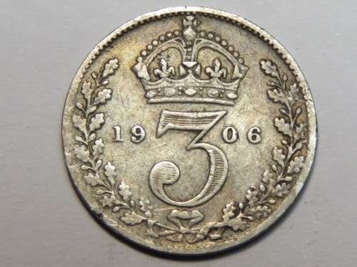 Great Britain 1906 Three pence VF+