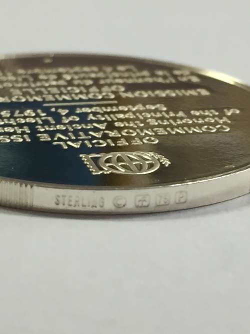 Proof sterling silver medallion honoring the Ancient heritage of Liechtenstein 1975