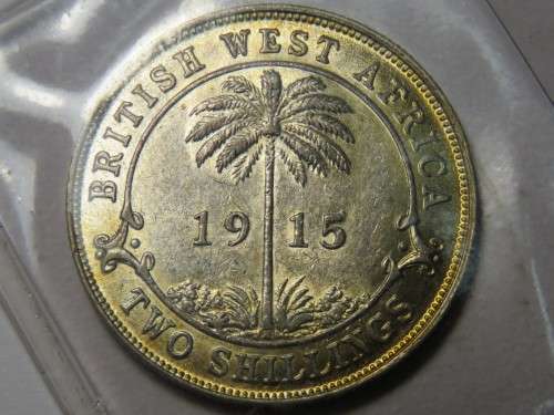 British West Africa 1915 H 2 shillings - Uncirculated