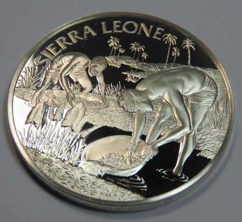 Sierra Leone United Nations proof sterling silver medallion - 13,2 Grams