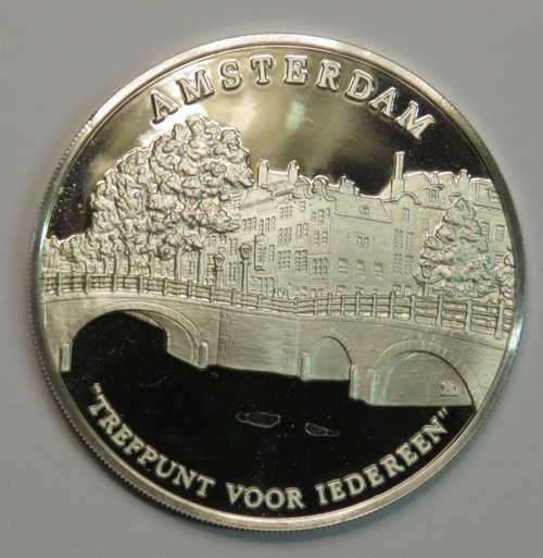 Amsterdam proof silver coin - 21,3 Grams- Sterling - 700th Anniversary of Amsterdam - 1975