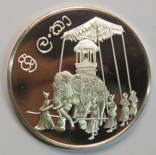 Sri Lanka United Nations proof sterling silver medallion - 13,4 Grams