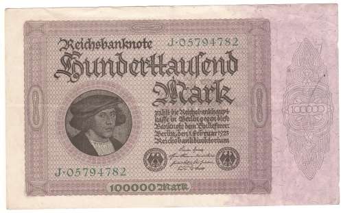Germany Reichsbanknote 100,000 Mark - 1923
