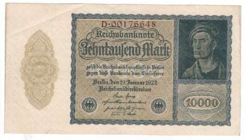 Germany Reichsbanknote 10000 Mark - 1922