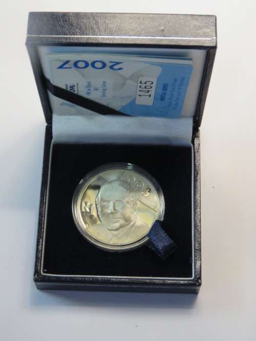 2007 FW de Klerk R1 sterling silver - No. 1465 of 6000 - Certificate signed by FW de KLerk