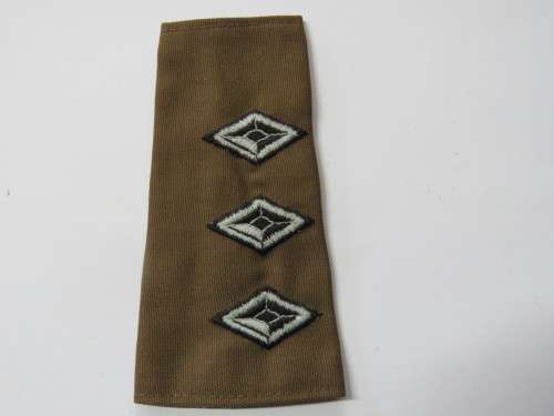 SWA Captain brown rank badge epaulette