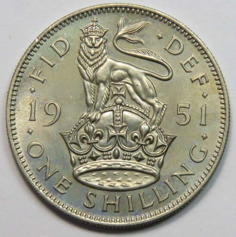 1951 Proof Shilling - English
