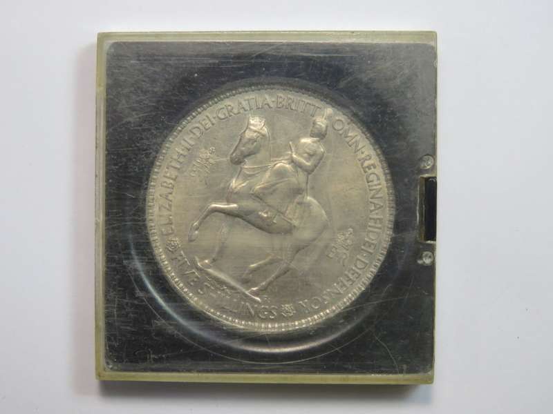 1953 Five shillings UNC in holder